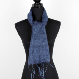 Kleine sjaal Jeansblauw Grijs