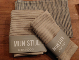 Vaatdoek licht taupe