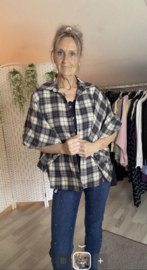 Ruit blouse Mandy