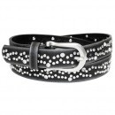 Riem met strassteentjes en studs