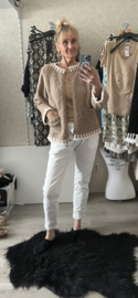 Bouclé vestje rosa