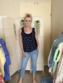 Skinny jeans met pareltjes