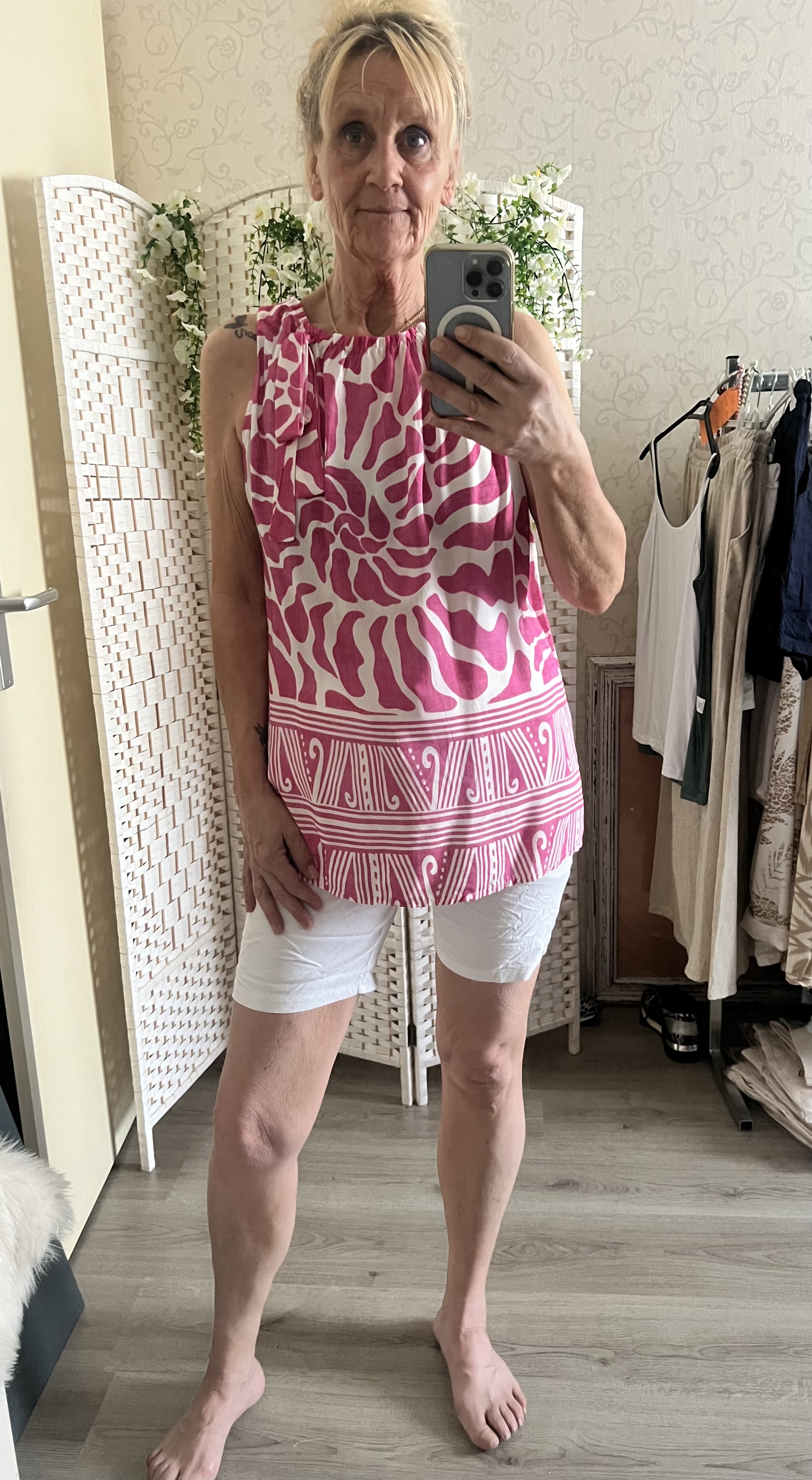 Top met print Linda