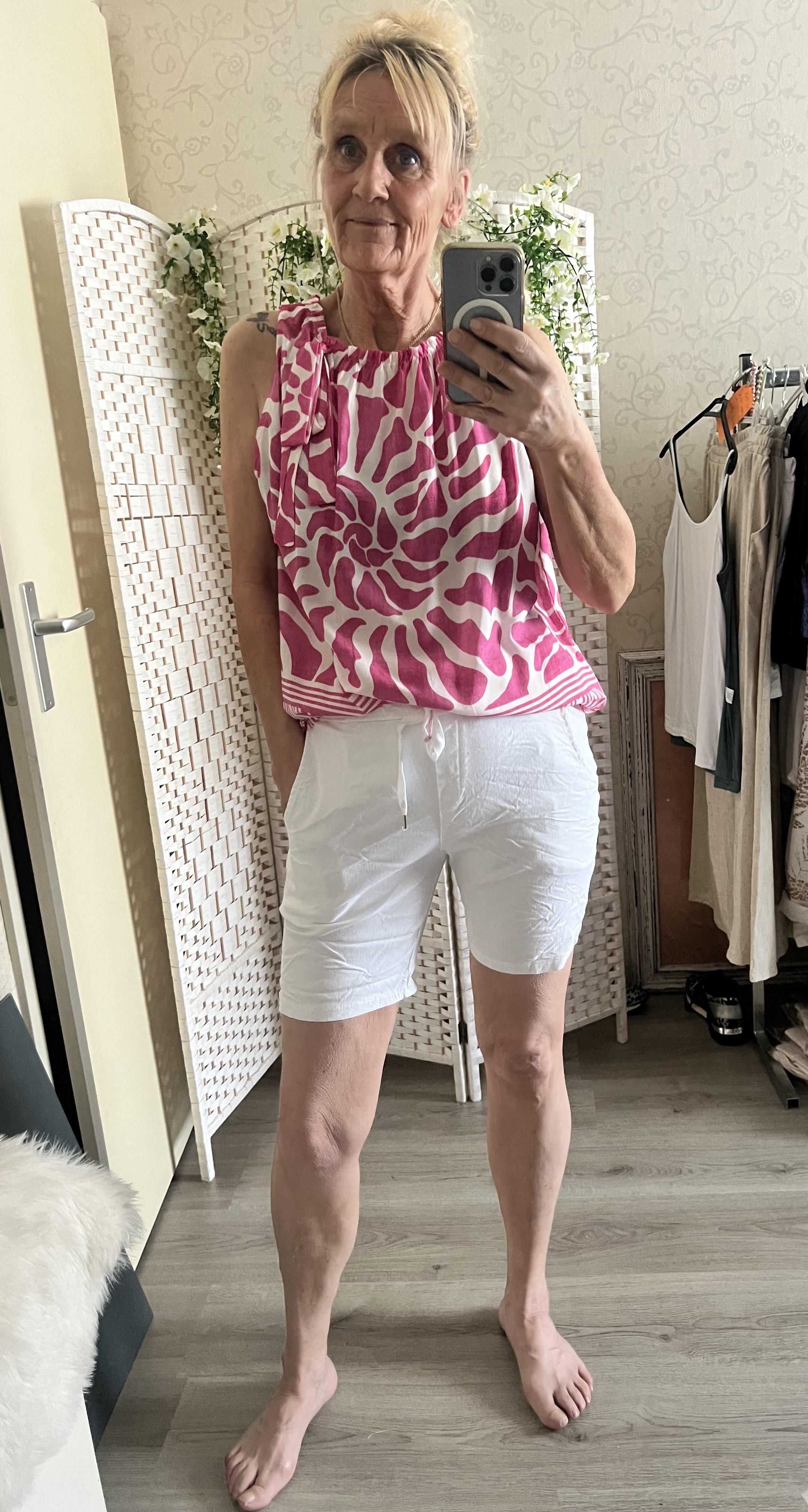 Top met print Linda