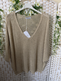 Lurex top gebreid