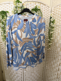 Travel top met lange mouw