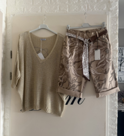 Bermuda met bloem print