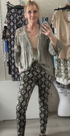Travel broek met print