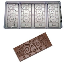 Chocoladevorm tablet "best dad ever"