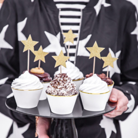 Cake Topper Sterren Goud
