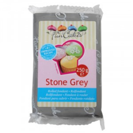 FUNCAKES ROLFONDANT STONE GREY 250 gram