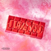 Chocoladevorm tablet " I love you"
