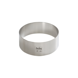 Taartring RVS 10 cm doorsnee 4.5 cm hoog