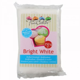 FUNCAKES ROLFONDANT BRIGHT WHITE 250 gram