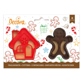 Uitstekers Kerst Huisje & Gingerman