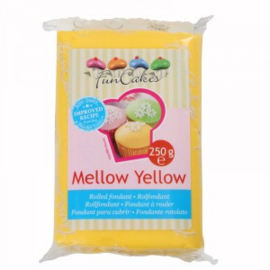 FUNCAKES ROLFONDANT MELLOW YELLOW 250 gram