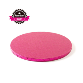 Taart Onderlegger / Drum Donker Roze 25 cm