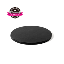 Taart Onderlegger / Drum Zwart 25 cm