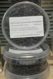 Callebaut Bakvaste Chocolade Druppels Klein Puur  250 Gram