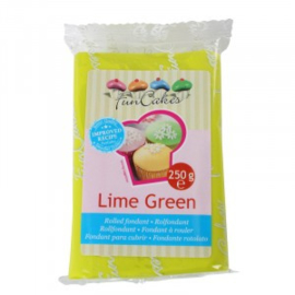 FUNCAKES ROLFONDANT LIME GREEN 250 gram