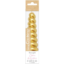 Unicorn Horn Candle Gold
