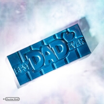 Chocoladevorm tablet "best dad ever"