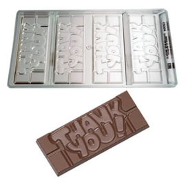 Chocoladevorm tablet " thank you"