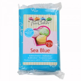 FUNCAKES ROLFONDANT SEA BLUE 250 gram