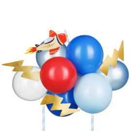Cake Topper Ballon/Vliegtuig