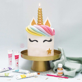 Unicorn Horn Candle Gold
