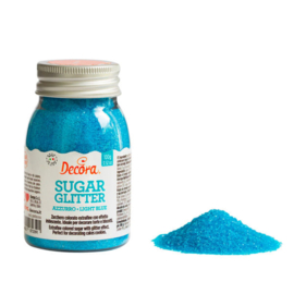 Glitter Suiker Blauw 100 gram