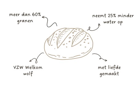 WolvenBroodmeel 25Kg