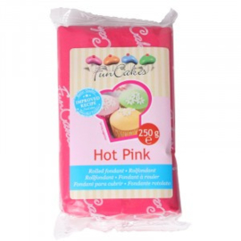 FUNCAKES ROLFONDANT HOT PINK 250 gram