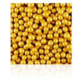 Zachte Pareltjes Goud 4mm. 100 gram