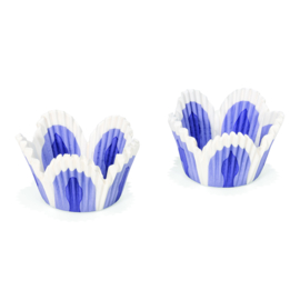 Muffin Cupcake Vormpjes 5 cm Paars/Blauw