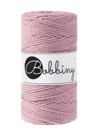 bobbiny macramé triple twist dusty pink 3 mm