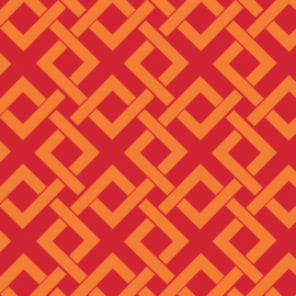 Camelot Fabrics Orange Trellis