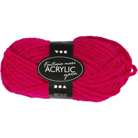 Fantasia acrylgaren fuchsia