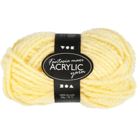 Fantasia acrylgaren light yellow