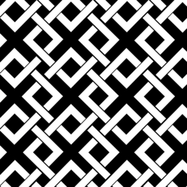 Camelot Fabrics Black Trellis