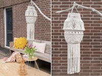 garden summer macramé lamp