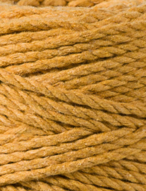 bobbiny macramé triple twist mustard 3 mm