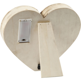 houten lichtbox hart 21 cm