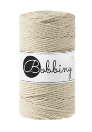 bobbiny macramé triple twist beige 3 mm