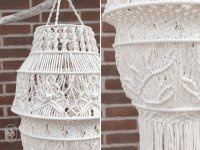 garden summer macramé lamp