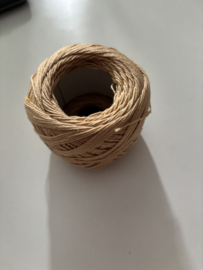 Katoen haakgaren/borduurdraad camelbeige