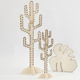 Houten Cactus 38 cm