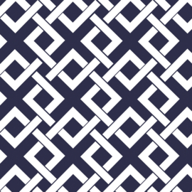 Camelot Fabrics Navy Trellis