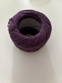 Katoen haakgaren/borduurdraad aubergine