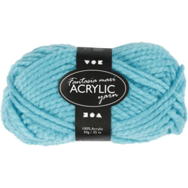 Fantasia acrylgaren turquoise